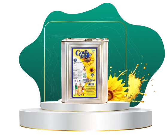 Gold Drop Classic Sunflower Oil Tins