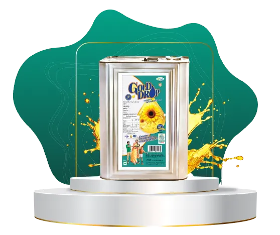 Gold Drop Sunflower Oil Tins